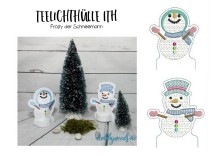 ITH Stickdatei - Teelichthülle Frosty